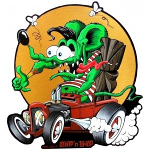 Sticker Strip'n'Shop anne-lise SnS rat rod fink tiki grand