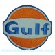 Patch ecusson Gulf themocollant motor oil competition racing drag