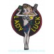 Patch ecusson lady luck themocollant kustom cartoon pin up