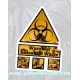 Sticker warning industrial wast biohazard zone danger zombie 17