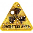 Sticker radioaction area rusty used panneau danger zombie 19