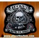 Patch ecusson skull lucky 7 bikes booze broads biker usa live to ride