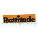 Sticker rattitude iron cross noir orange black rats 27