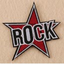 Patch ecusson thermocollant rock star etoile