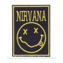 Patch ecusson thermocollant nirvana band grunge garage USA rectangle