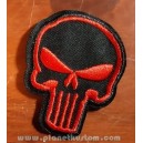 Patch ecusson punisher tête de mort skull marvel geek rouge