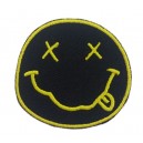 Patch ecusson thermocollant nirvana band grunge garage USA rond