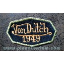 Patch ecusson von Dutch 1949 octogone signature orange old stock