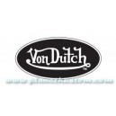 Sticker vondutch ovale signature blanche fond noir tour blanc von dutch 18