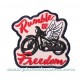 Patch ecusson thermocollant rumble of freedom grondement de liberté