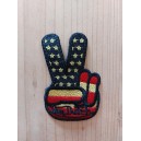 Patch ecusson von Dutch V victoire hand signe USA old stock