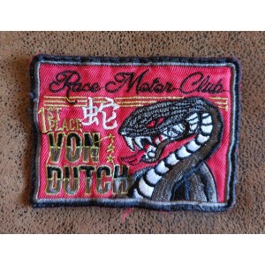 Patch ecusson von Dutch race motor club first place serpent rare old stock