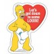 Sticker the simpsons homer lovin S-SIM69